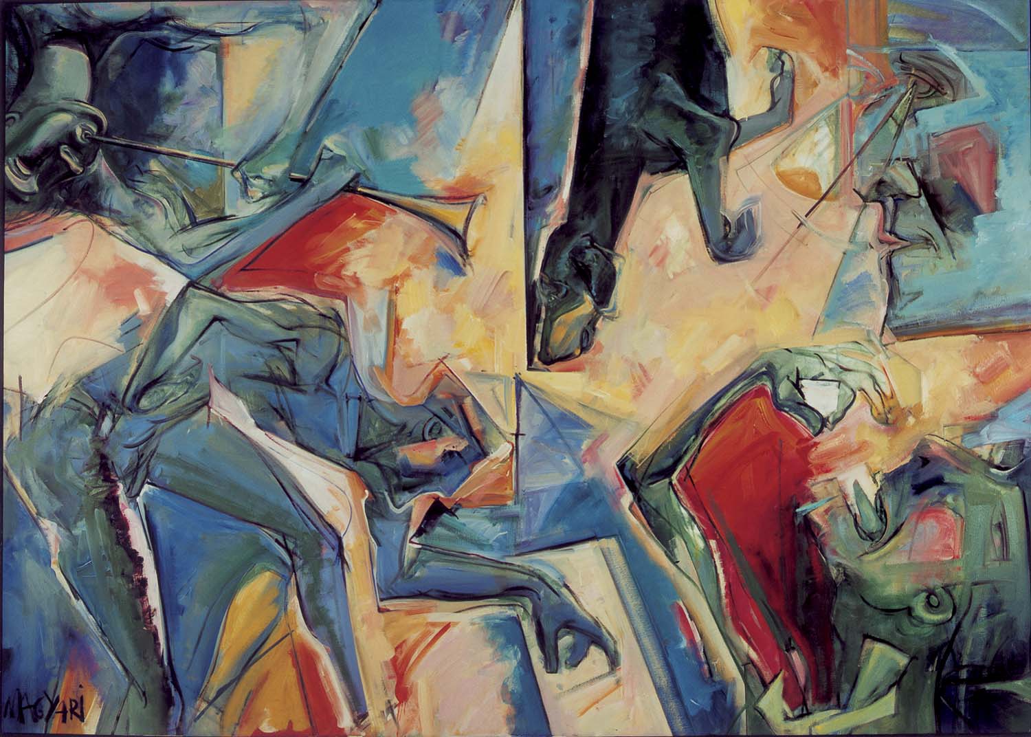 1997 Érzékszervek allegóriaja -1 154 x 216 olaj vászon