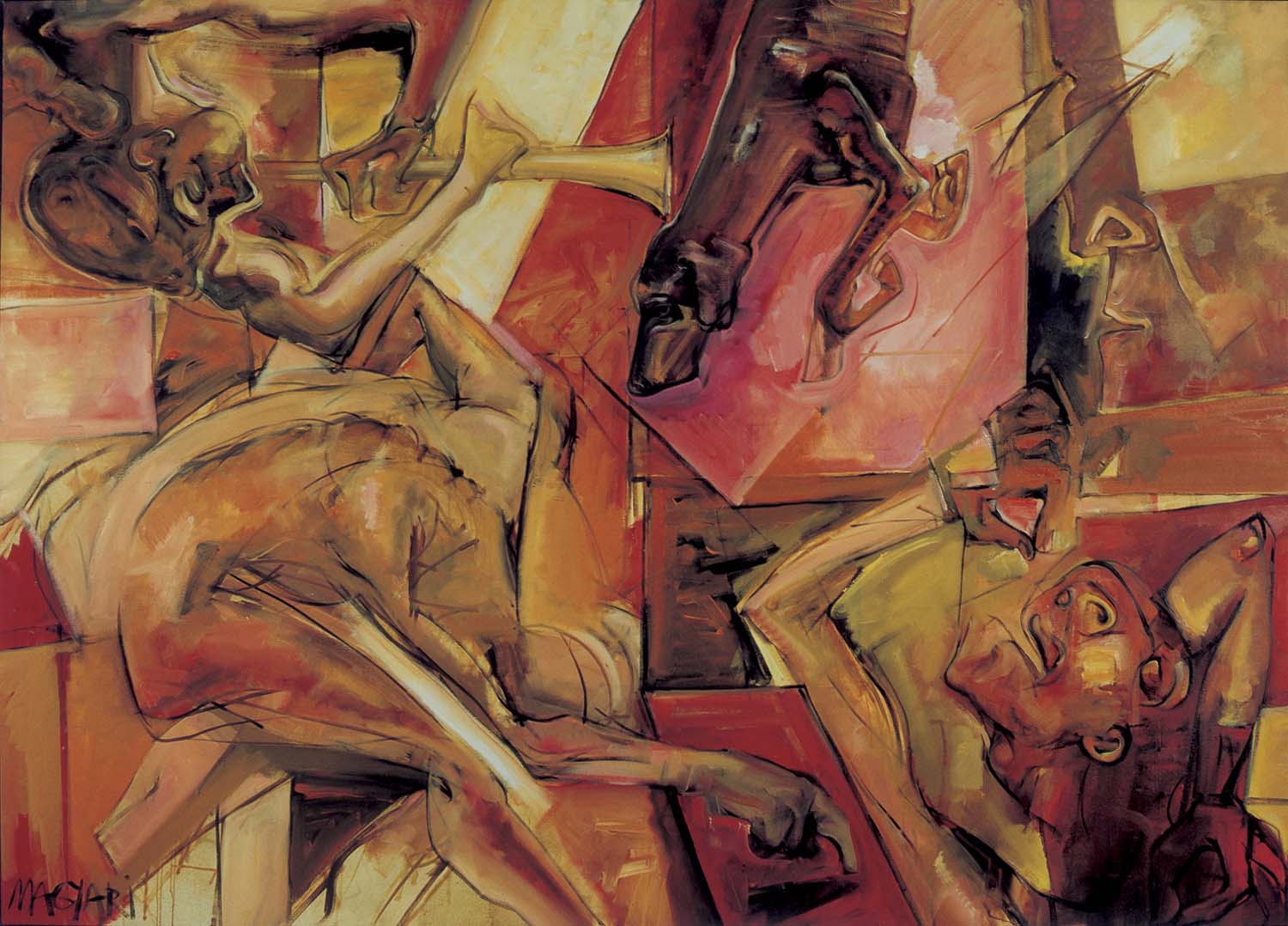 1997 Érzékszervek allegóriaja -2 152 x 214  olaj vászon