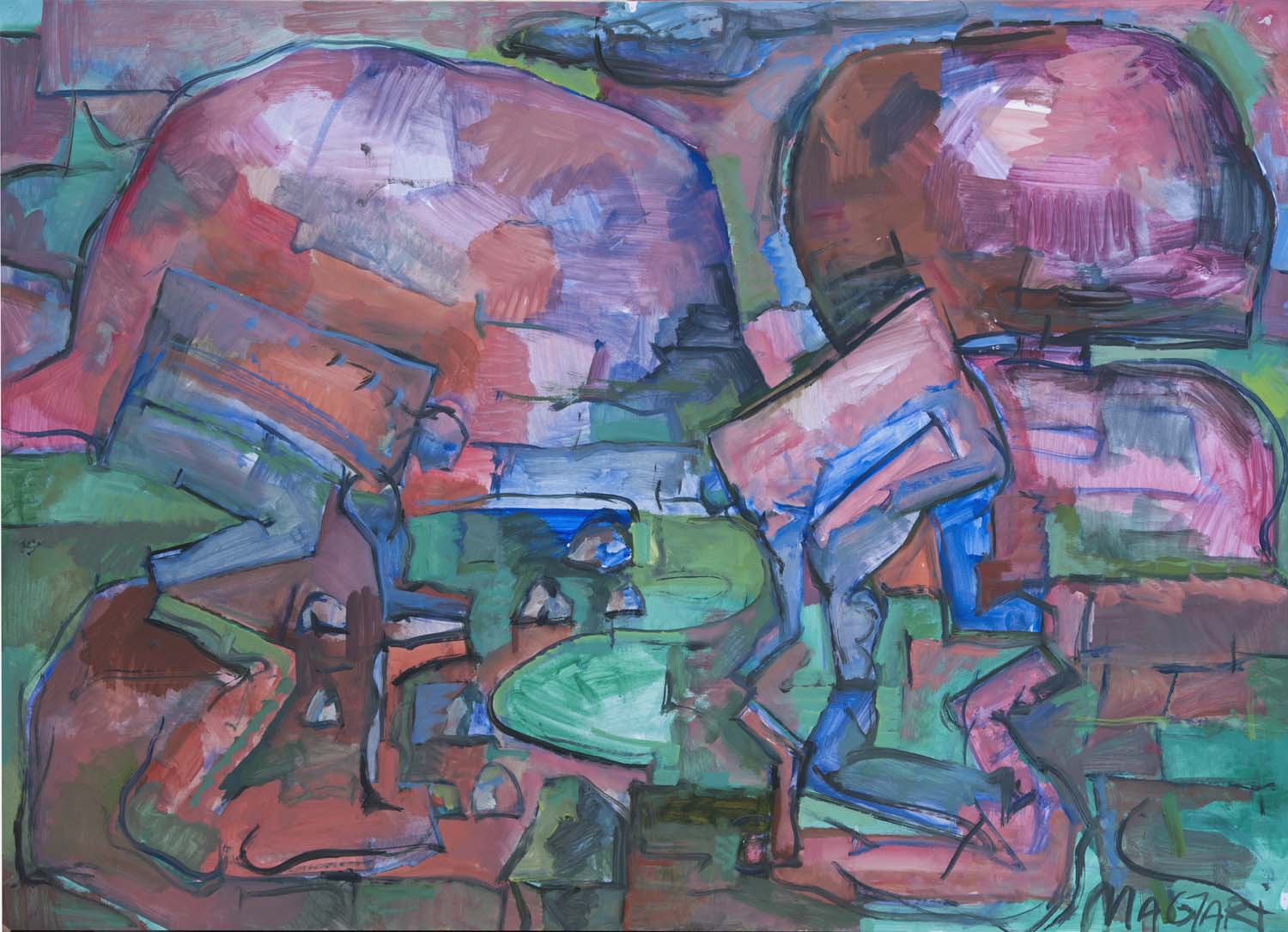 2011 Kő A Patakból -2 70 X100 olaj papír