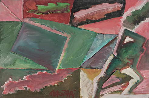2012 Felhő árnyéka -7 21.3 x 32.4 olaj farost