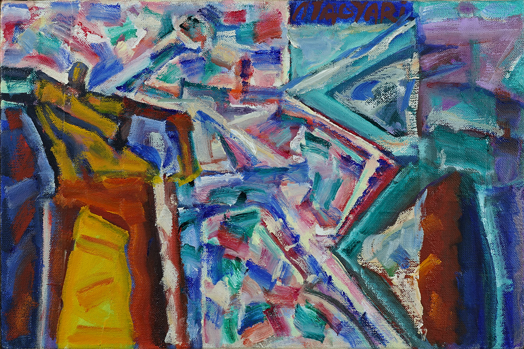 2022 Mitológia -1 26.5 x 38.5 olaj vászon